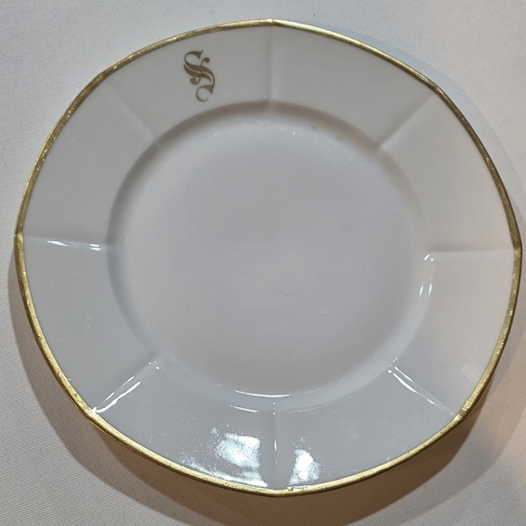 Tressemanes & Vogt (T&V) Other - Antique T&V Limoges France Monogrammed Plate – Acme Art China NY Decor